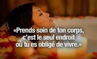 prends soin de ton corps 