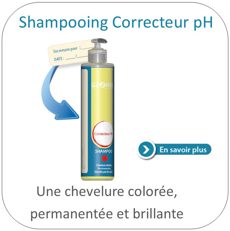 shampoing correcteur PH du laboratoire Géomer