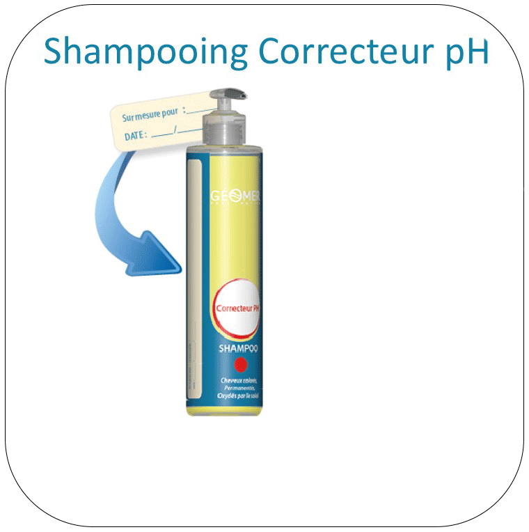shampoing correcteur PH du laboratoire géomer