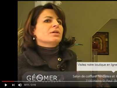 Mevrouw De La Cruz kapster getuigt van de resultate die zijn verkrege met Géomer